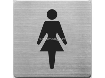 Alco aluminijumski piktogram samolepljivi - ženski toalet ( 02HP01 )
