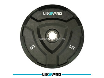 LivePro Olimpijski Bumper teg fi50mm 5kg - LP8022