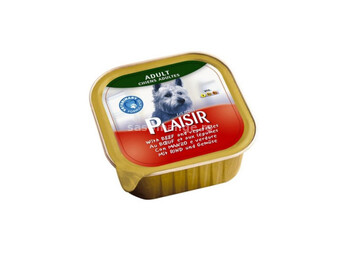 Hrana za pse Plaisir pasteta za pse 150g govedina i povrce