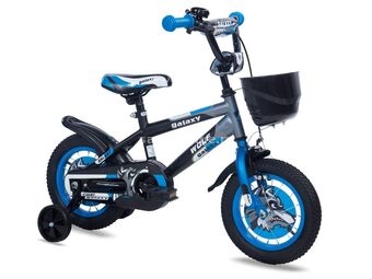 Bicikl dečiji WOLF 12" crna/siva/plava