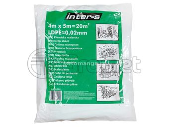 INTER-S Zaštitna folija 4x5m/ 20mic/ LDPE