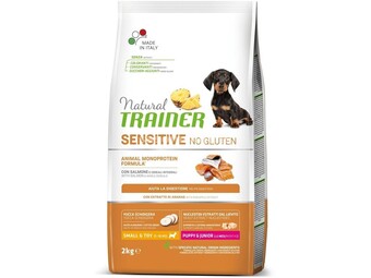 Trainer Natural SENSITIVE No Gluten hrana za pse Puppy - Losos - Small&amp;Toy Puppy 2kg
