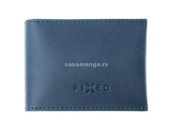 FIXED Real Leather Wallet blue