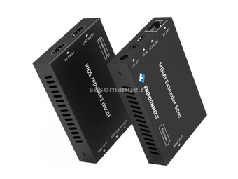 PROCONNECT Extender HDMI 2.0 Over LAN Cat7 Infra 4k@60Hz 50m-ig