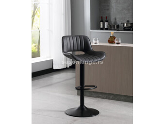 Barska stolica 620172 Tamno siva /crna metalna baza 480x490x840(1050)mm ( 776-040 )
