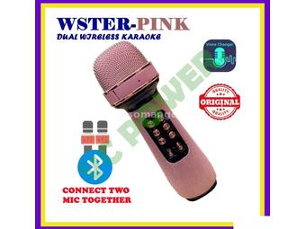 Bluetooth karaoke mikrofon roze WS-898