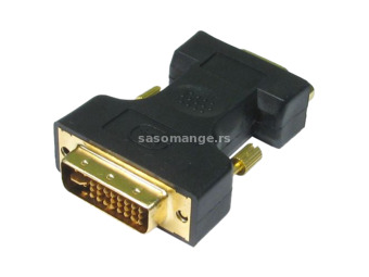 FAST ASIA adapter-konverter DVI-I na VGA (m/ž) (Crni) DVI-I - muški VGA - ženski