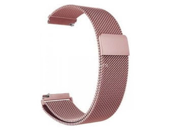 MYBANDZ Milanese metal watch strap 22mm pink