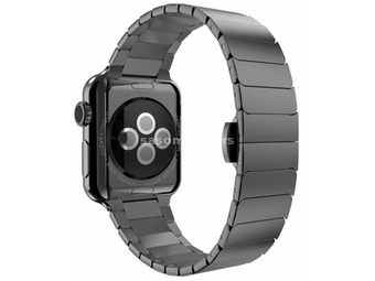 MYBANDZ Milanese metal large láncszemes watch strap Apple Watch 42-44mm black