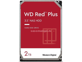 WD HDD 2TB WD20EFPX 5400rpm 256MB RED plus NAS