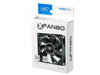 DeepCool XFAN80 80x80x25mm ventilator hydro bearing 1800rpm 21CFM 20dBa