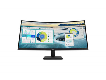 Zakrivljeni monitor HP P34hc G4 34 " - 3440 x 1440 WQHD, 60 Hz 5 ms, HDMI DP USB-C, crni, 21Y56AA