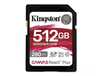 KINGSTON Memorijska kartica SDR2V6/512GB 512GB SDXC UHS-II 280R/150W U3 V60