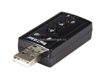 STARTECH ICUSBAUDIO7 Virtual 7.1 USB Stereo Audio Adapter External Sound Card