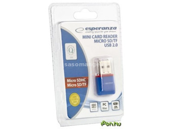 ESPERANZA EA134B USB Mini Card Reader 2.0 Blue