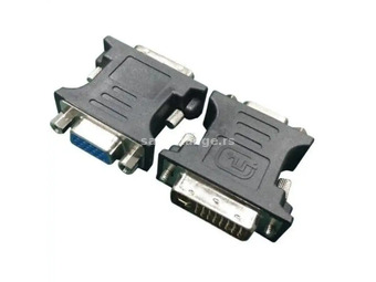 Adapter DVI/M 24+5 - VGA/F Green