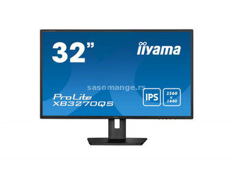 Monitor IIYAMA XB3270QS-B5 32" - 2560x1440, IPS, 60 Hz 4 ms, HDMI DP DVI