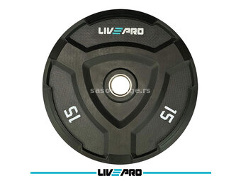 LivePro Olimpijski Bumper teg fi50mm 15kg - LP8022
