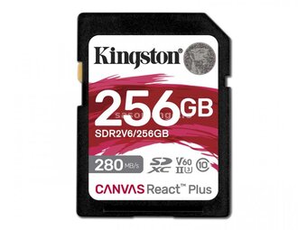 KINGSTON Memorijska kartica SDR2V6/256GB 256GB SDXC UHS-II 280R/150W U3 V60