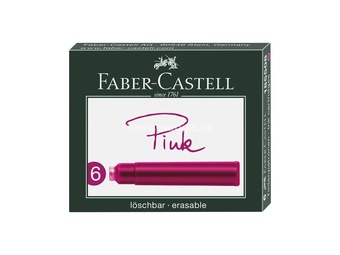 Patrone mastila u roze boji 6 kom (patrone Faber-Castell)