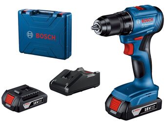 Bosch GSR 185-Li Akumulatorska bušilica - odvrtač 18V, 2x2,0 Ah + kofer 06019K3000