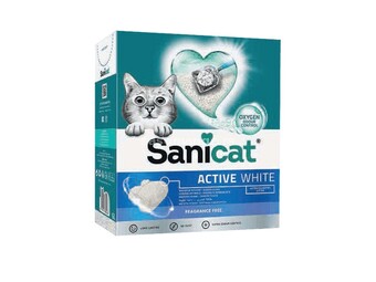 SANICAT grudvajući posip za mačke Active White - 6L
