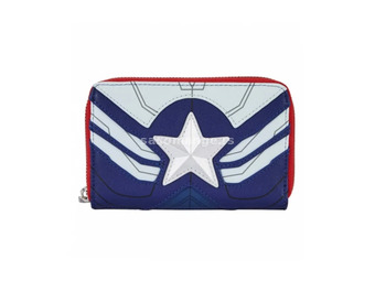 Marvel Falcon Captain America Cosplay Zip Around Wallet