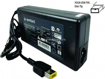 GEMBIRD NPA90-200-4500 (IB08)punjač za laptop 90W-20V-4.5A/ USB Yellow PIN (1229) 38967