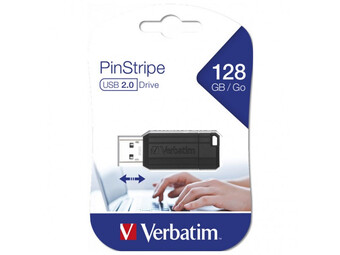 Memorija USB 128Gb PinStripe Verbatim
