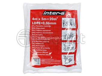 INTER-S Zaštitna folija 4x5m/ 60mic/ LDPE