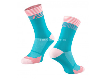 Čarape FORCE STREAK plavo-roze L-XL 42-46