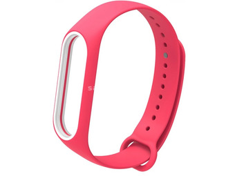 XIAOMI Mi band 3 reinforced loss anti protection supplied silicone belt Red White
