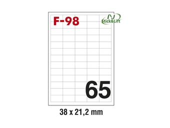 Etikete ILK 38x21,2mm odlepljive pk100L Fornax F-98