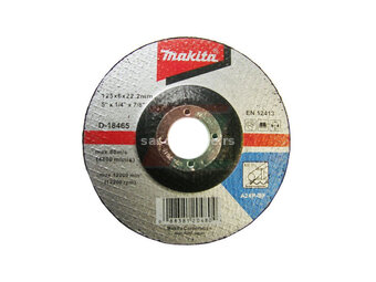 Makita brusni disk sa presovanim centrom za čelik 125x6mm D-18465
