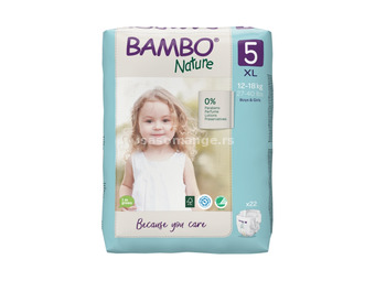 BAMBO NATURE Pelene - Nature Eco-Friendly 5 (12-18 kg) 22 komada