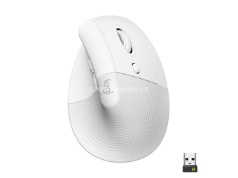 Miš za PC Logitech Lift Vertical Ergonomic Mouse - Off-White