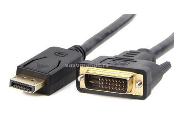 Kabl DisplayPort na DVI-D dual link (24+1) muški na muški, Gembird CC-DPM-DVIM-1M, 1m