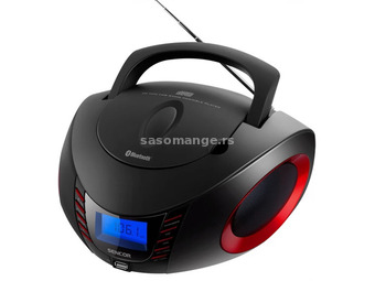 SENCOR SPT 3600 BR Bluetooth portable CD-s radio black-red