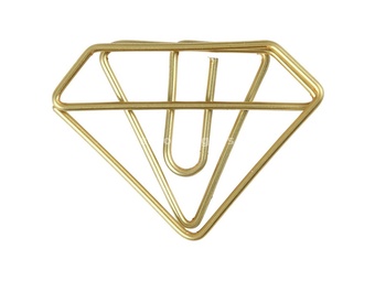 Ukrasne spajalice u obliku dijamanta - 6 kom (Metalni pribor)
