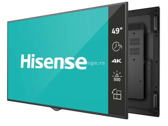 Monitor HISENSE 49 inca 49BM66AE 4K UHD 500 nita Digital Signage Display - 24/7 Operation