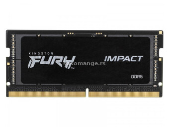 KINGSTON SODIMM DDR5 16GB 4800MTs KF548S38IB-16 Fury Impact black
