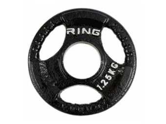 Ring olimpijski tegovi liveni sa hvatom 1x 1,25kg RX PL14-1,25