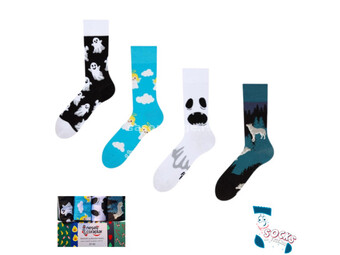 Socks &amp; Friends set čarapa 4/1 white and blue sensation ( 34052 )