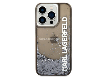 Futrola Karl Lagerfeld Liquid Glitter Elong za Iphone 14 Pro crna Full ORG