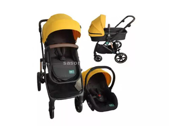 Puerri Oscar kolica za bebe 3 u 1 - Yellow