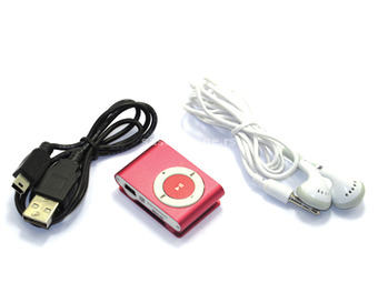 Mp3 player+USB+slusalice pink