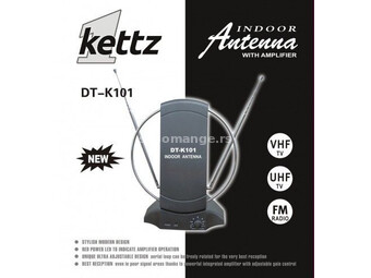Sobna TV/FM antena Kettz DT-K101 + pojačivač ( 00K101 )