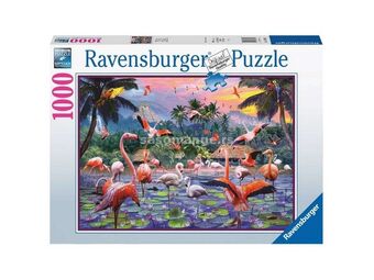 Ravensburger puzzle - Flamingosi - 1000 delova