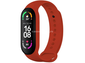 FIXED Elastic Silicone Strap for Xiaomi Band 7/ Mi Band 6/ Mi Band 5 red