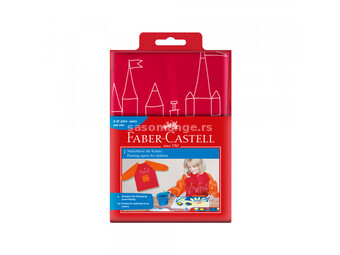 Kecelja za slikanje Faber Castell crvena 201204